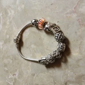 Pandora bracelet - 7.5 inch with charms